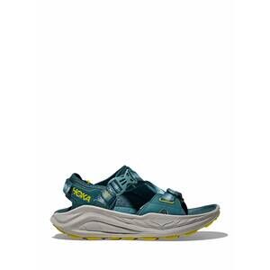 NEW HOKA men's infini hike tc adventure sandal in blue twilight / pea green